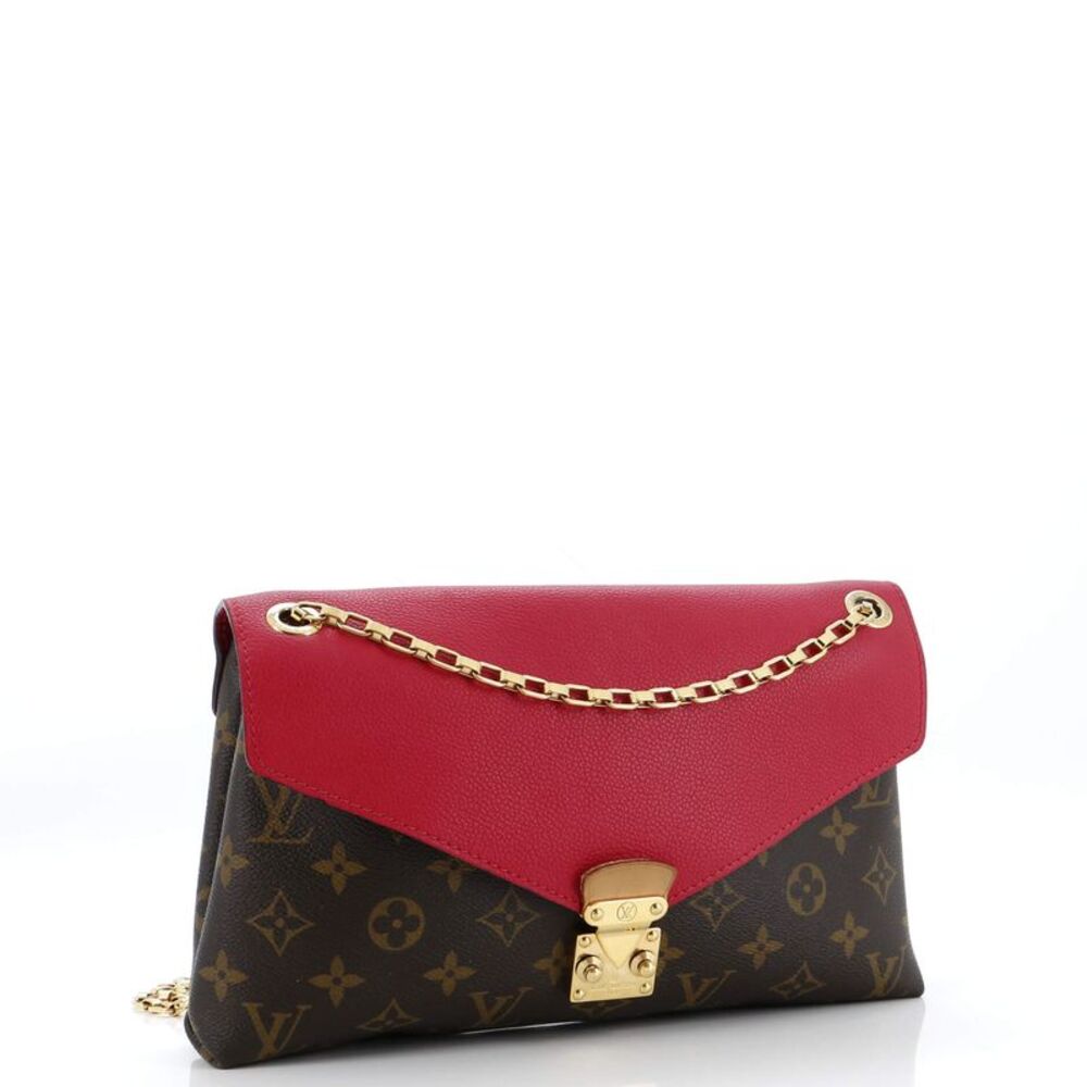 Louis Vuitton Pallas Chain Shoulder Bag Monogram Canvas and Calfskin Brown - Picture 3 of 15